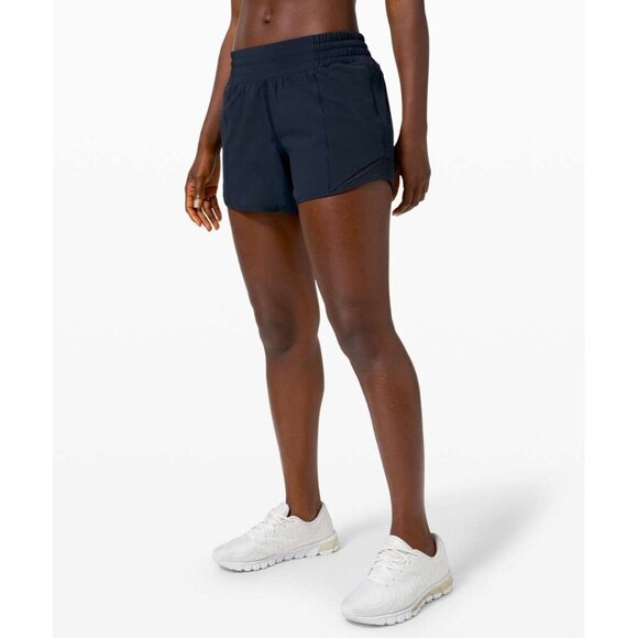 Hotty Hot High Rise Short 4" - True Navy - Picture 3 of 5